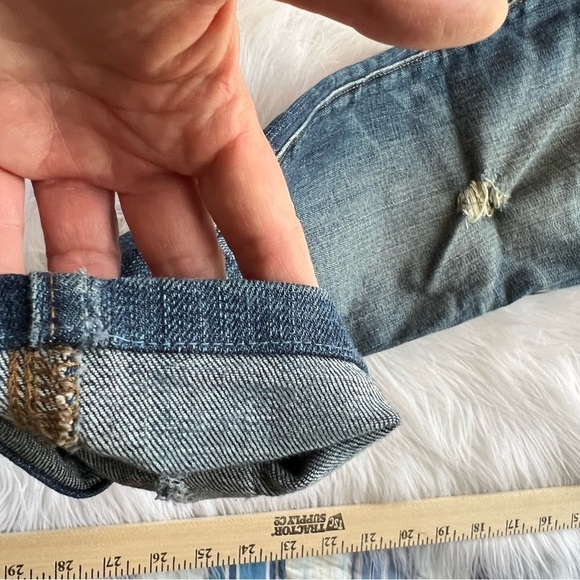 Madewell Men’s Skinny Jeans Distressed Hem Altered 34x27 - Picture 7 of 9